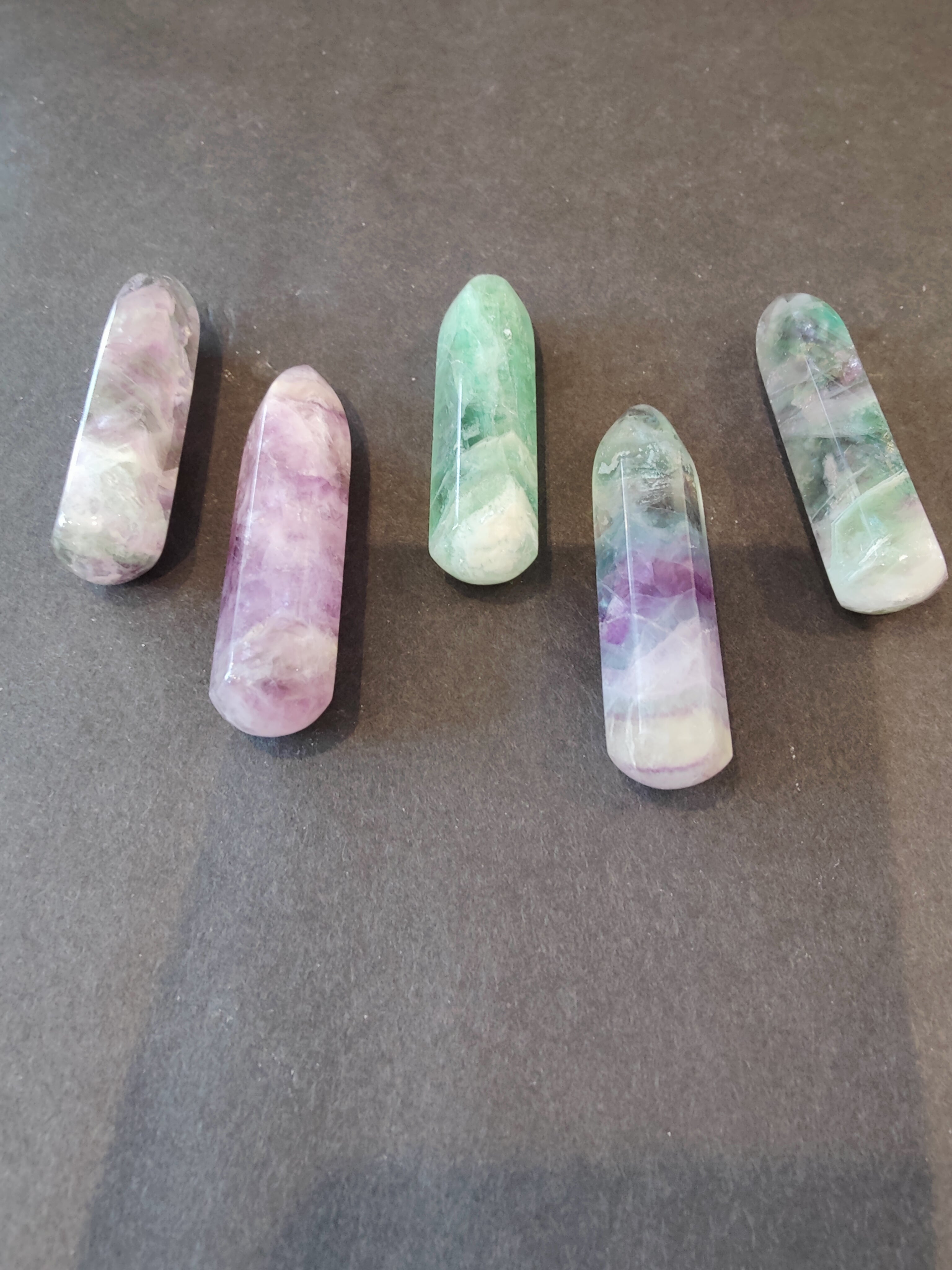 Multi Color Fluorite Point by Rare Earth Gallery