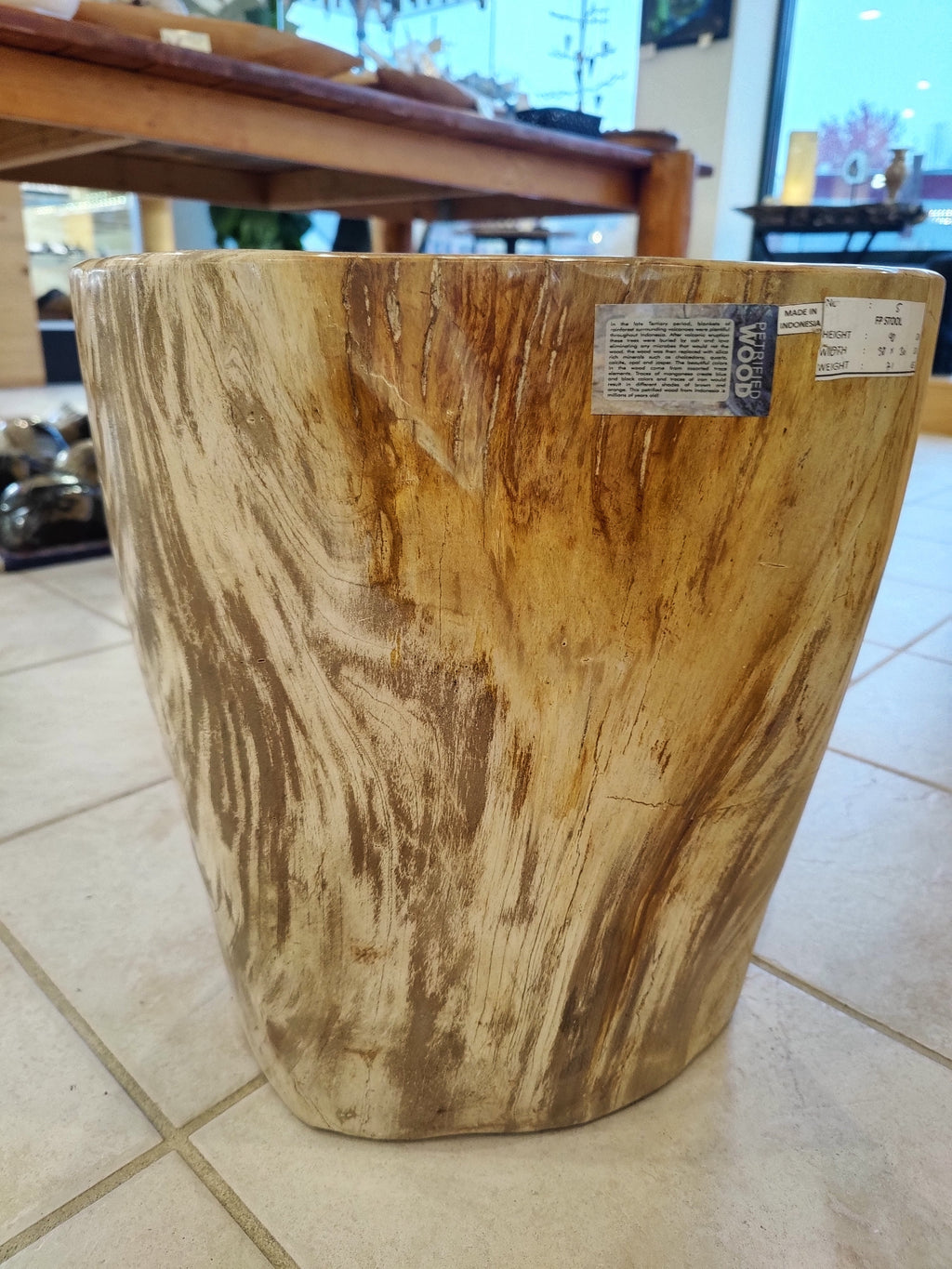 Petrified Wood Pedestal by Rare Earth Gallery