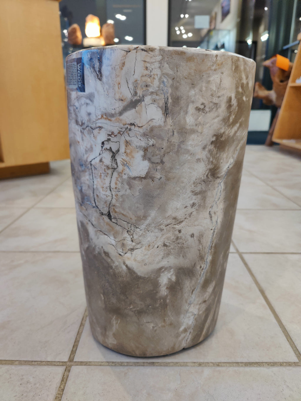 Petrified Wood Pedestal by Rare Earth Gallery