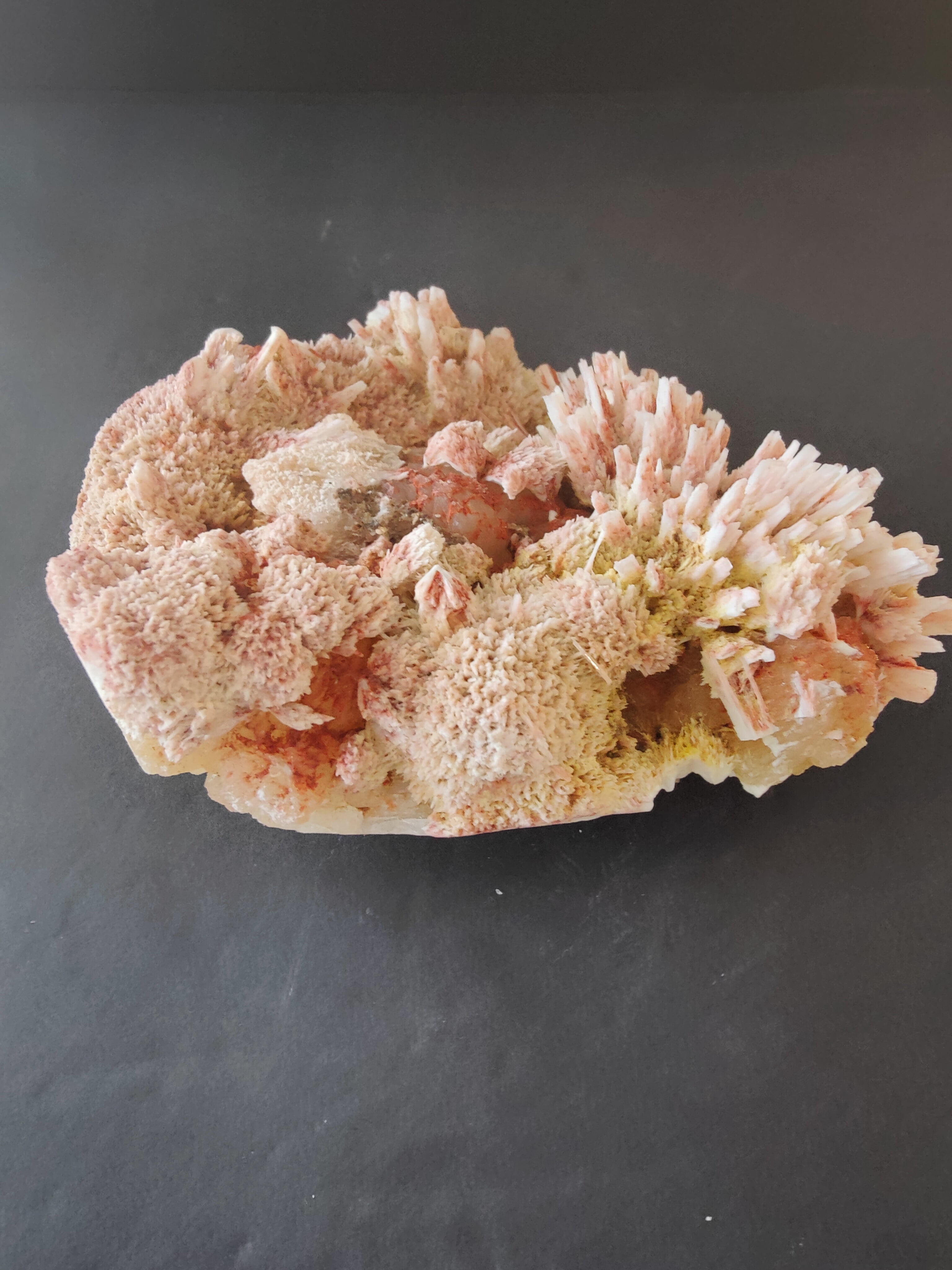 Red Mordenite with Stilbite Specimen 582g by Rare Earth Gallery