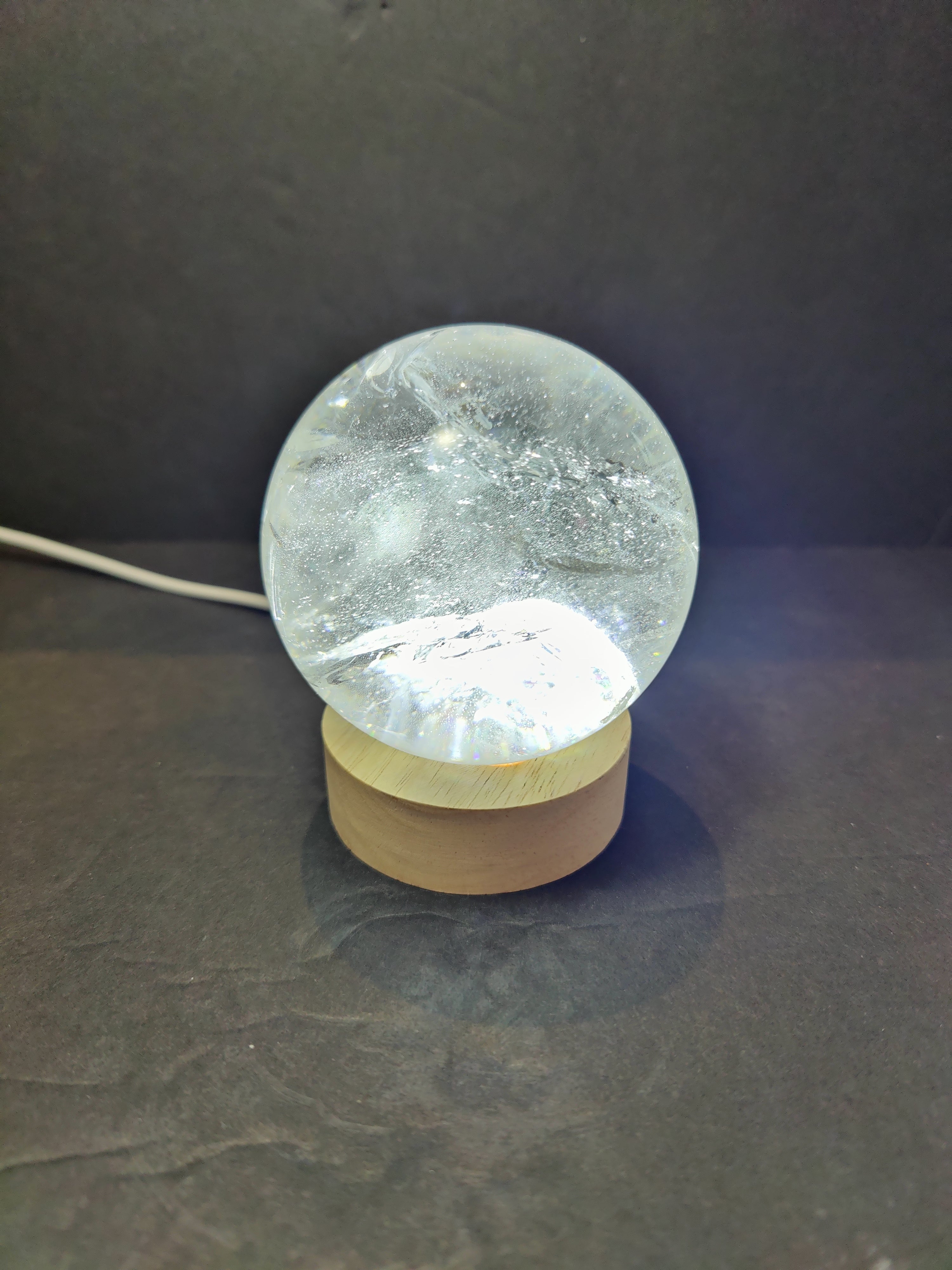 Clear Quartz Polished Sphere Sculpture (Extra Quality) by Rare Earth Gallery