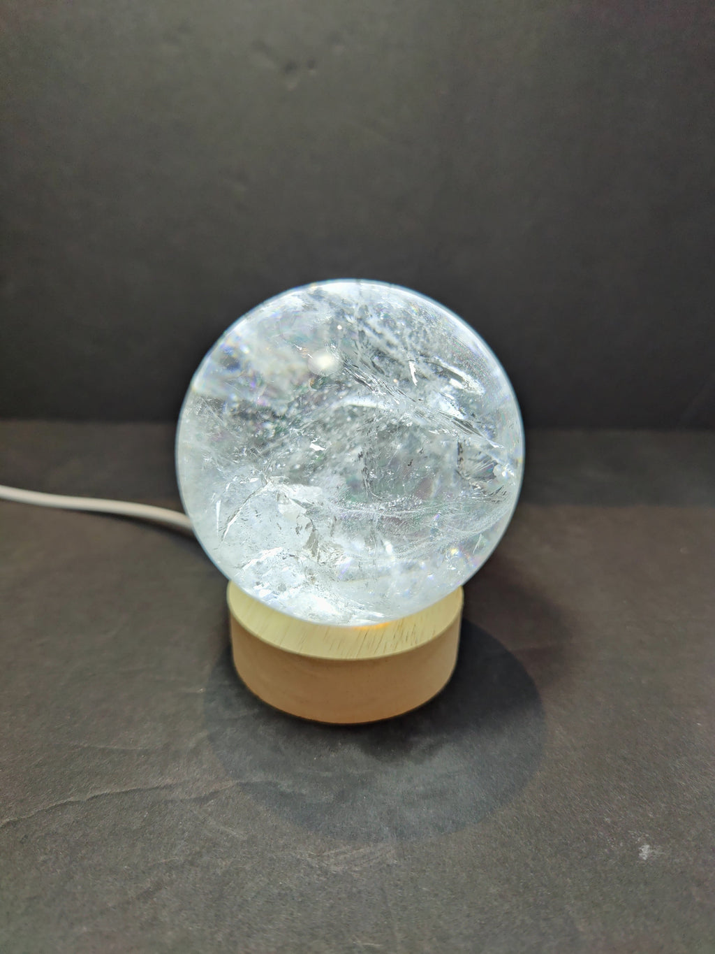 Clear Quartz Polished Sphere Sculpture (Extra Quality) by Rare Earth Gallery