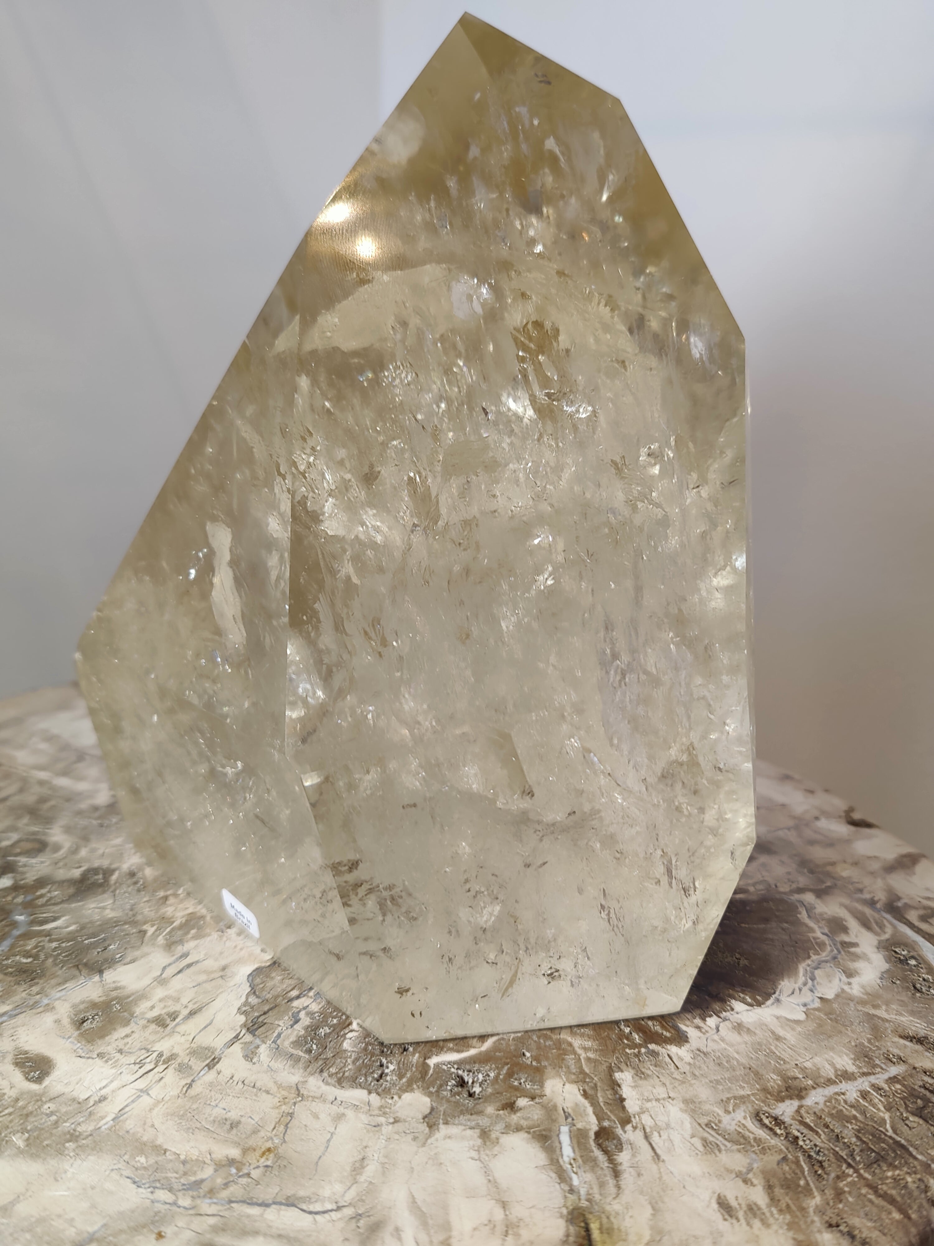 Natural Citrine Polished Point 4.1kg by Rare Earth Gallery
