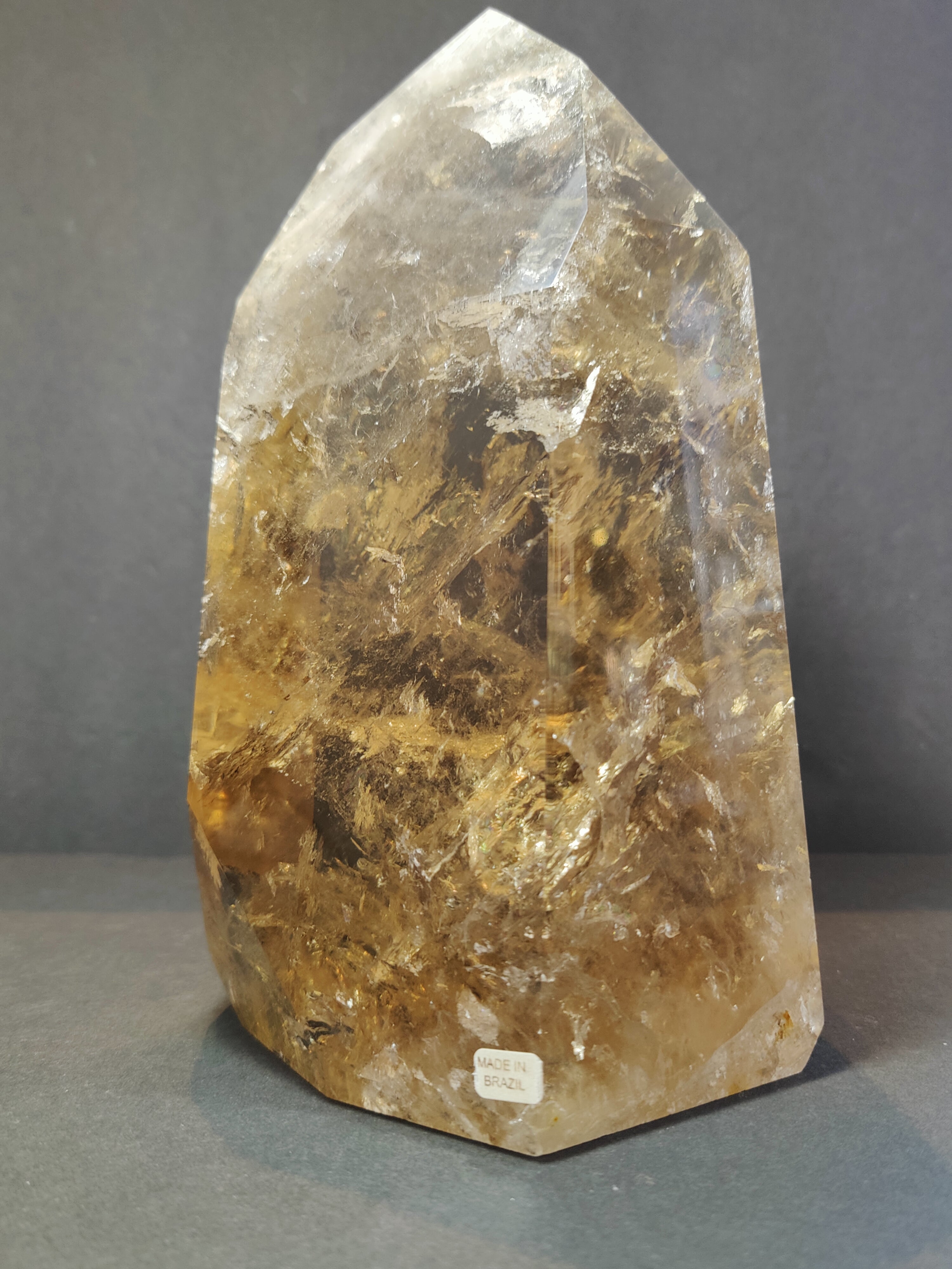 Natural Citrine Polished Point 4.53kg by Rare Earth Gallery