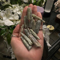 Green Kyanite Shards by Sacred Crystals
