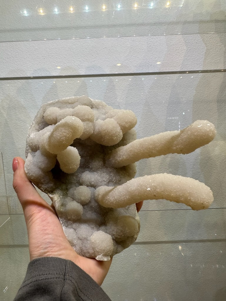 Medium Chalcedony Stalactite 839g by Rare Earth Gallery