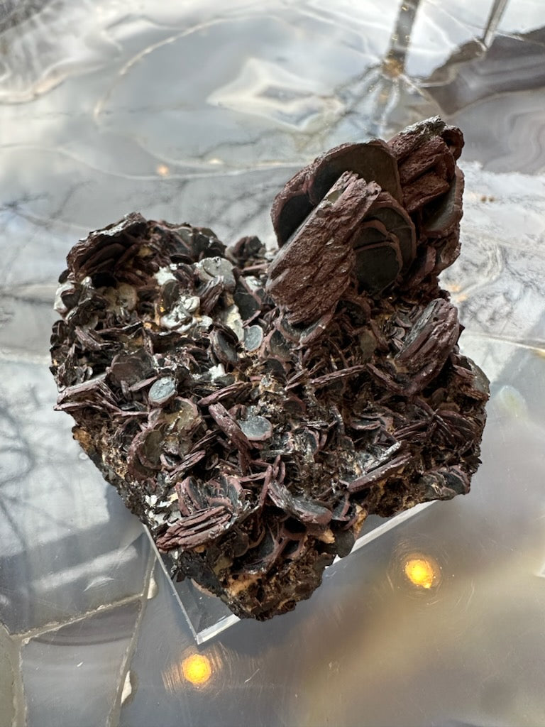 Hematite "Iron Rose" Crystal Cluster 220g by Rare Earth Gallery