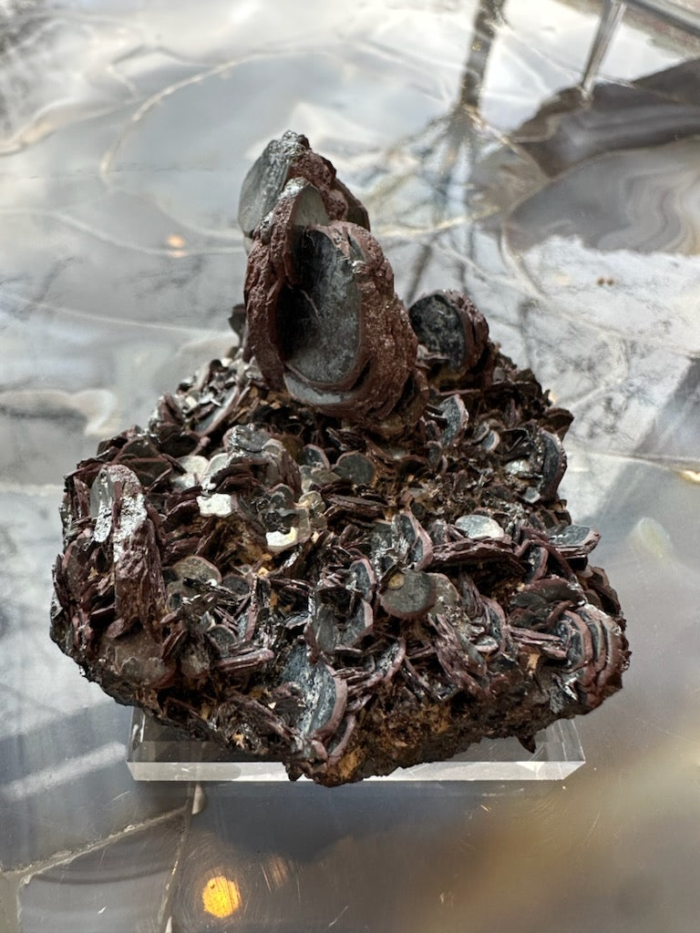 Hematite "Iron Rose" Crystal Cluster 220g by Rare Earth Gallery
