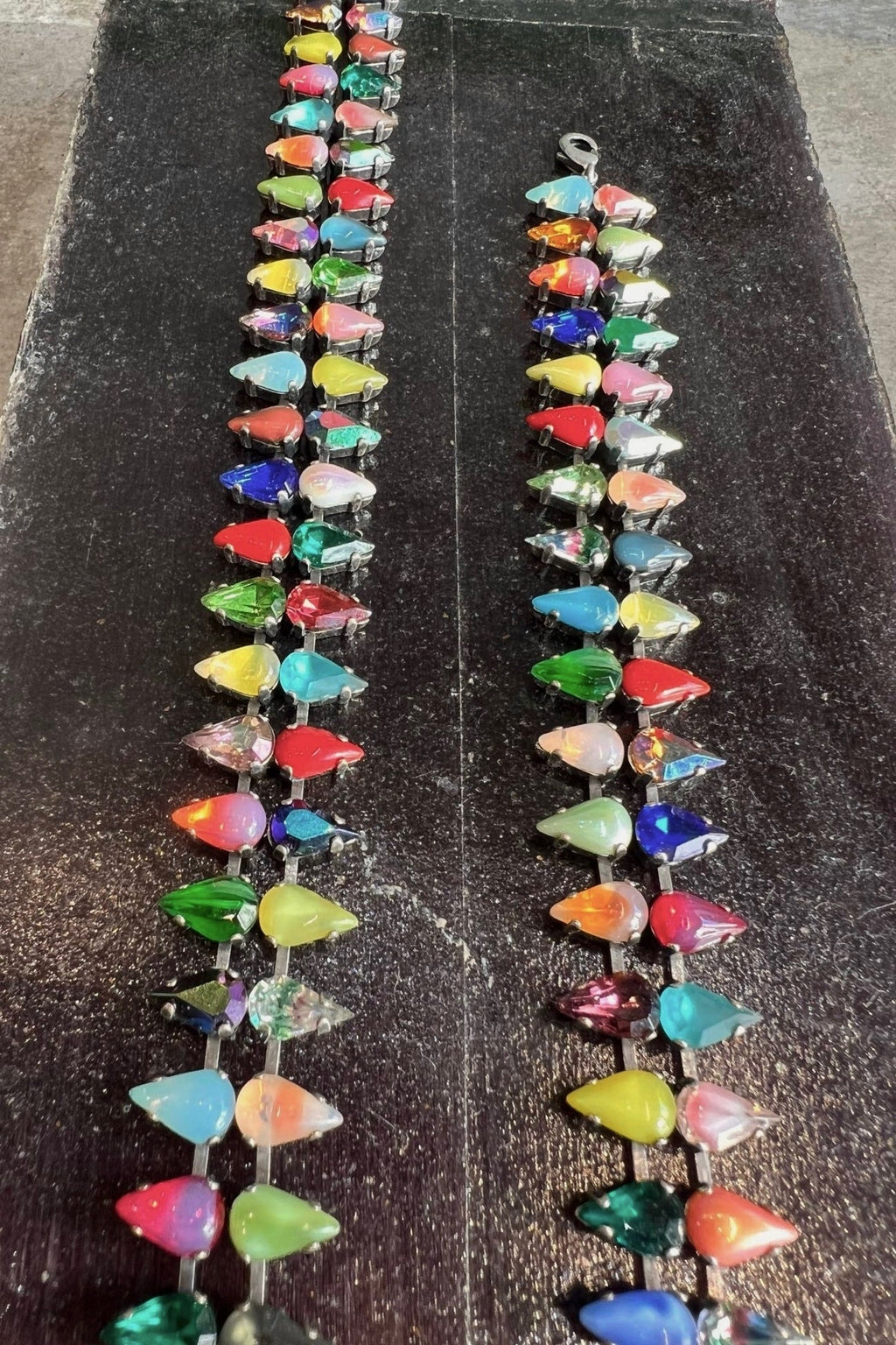 Layering Choker in Double Mini Aurora Fang (Silver)