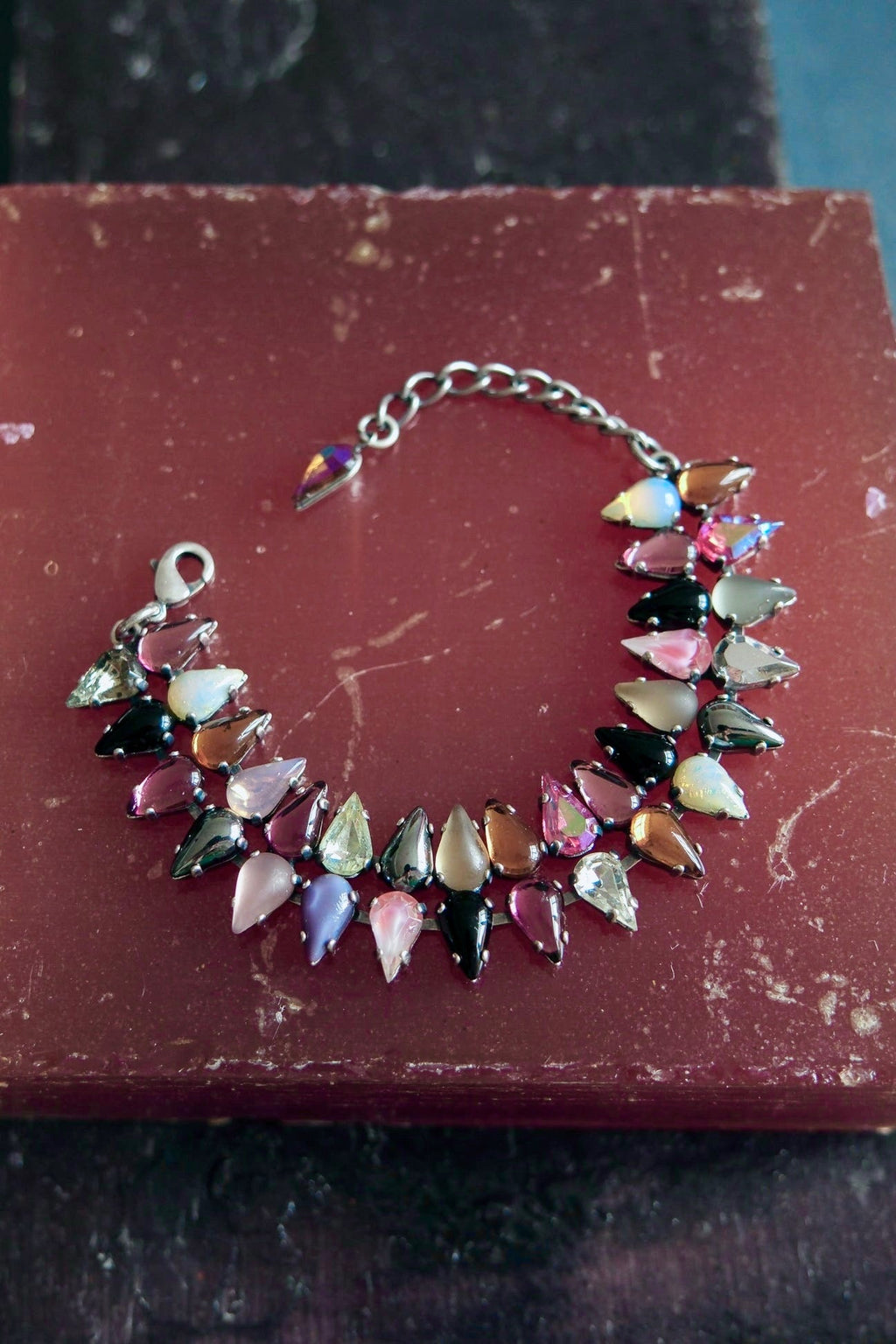 Double Mini Fang Bracelet in Punk Rocks (Silver)