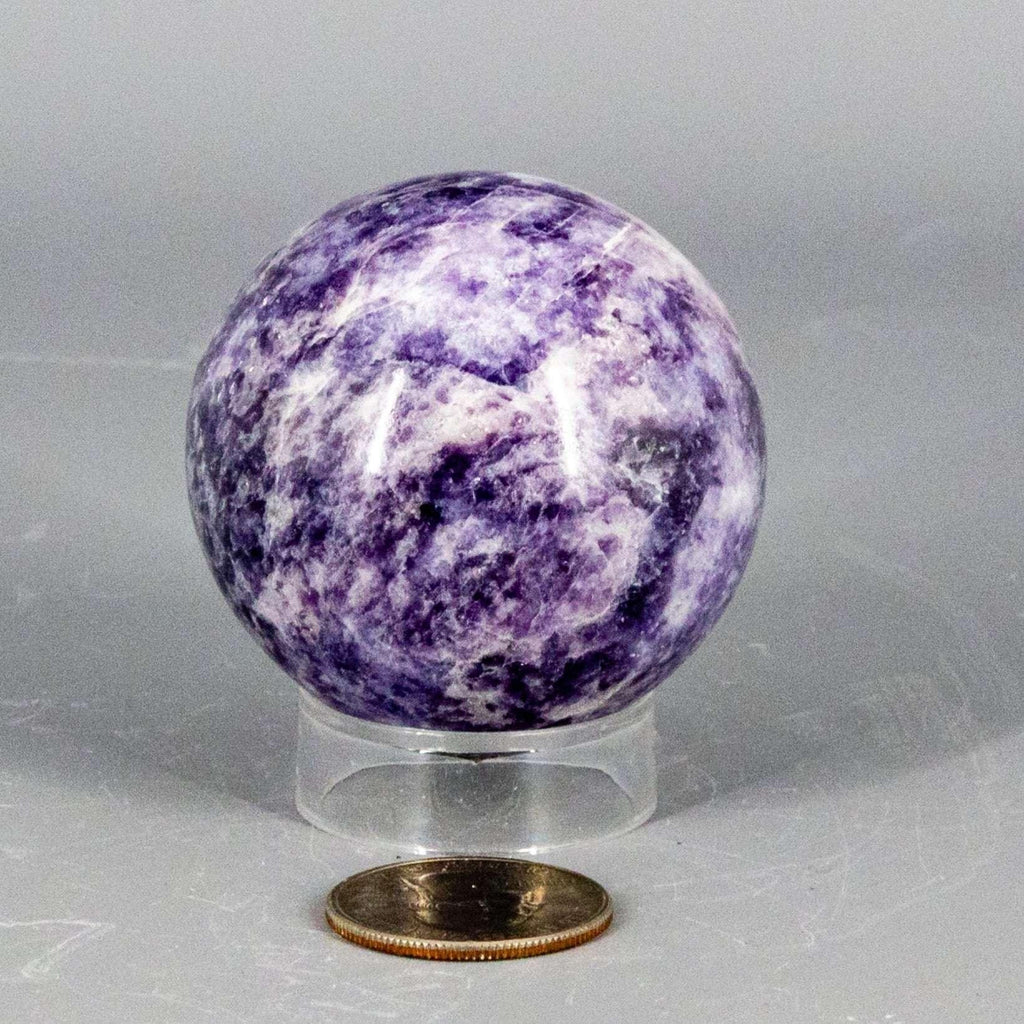 Lepidolite Crystal Sphere Lithium Mica Calming Stone