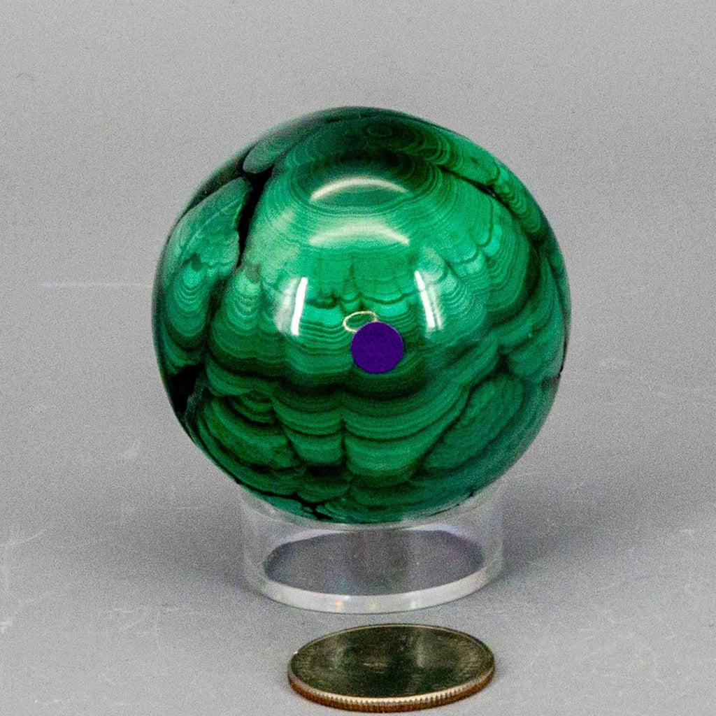 Malachite Crystal Sphere Heart Chakra Transformation