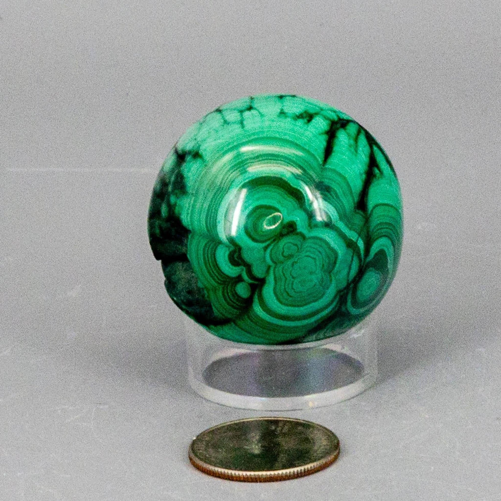 Malachite Crystal Sphere Heart Chakra Transformation