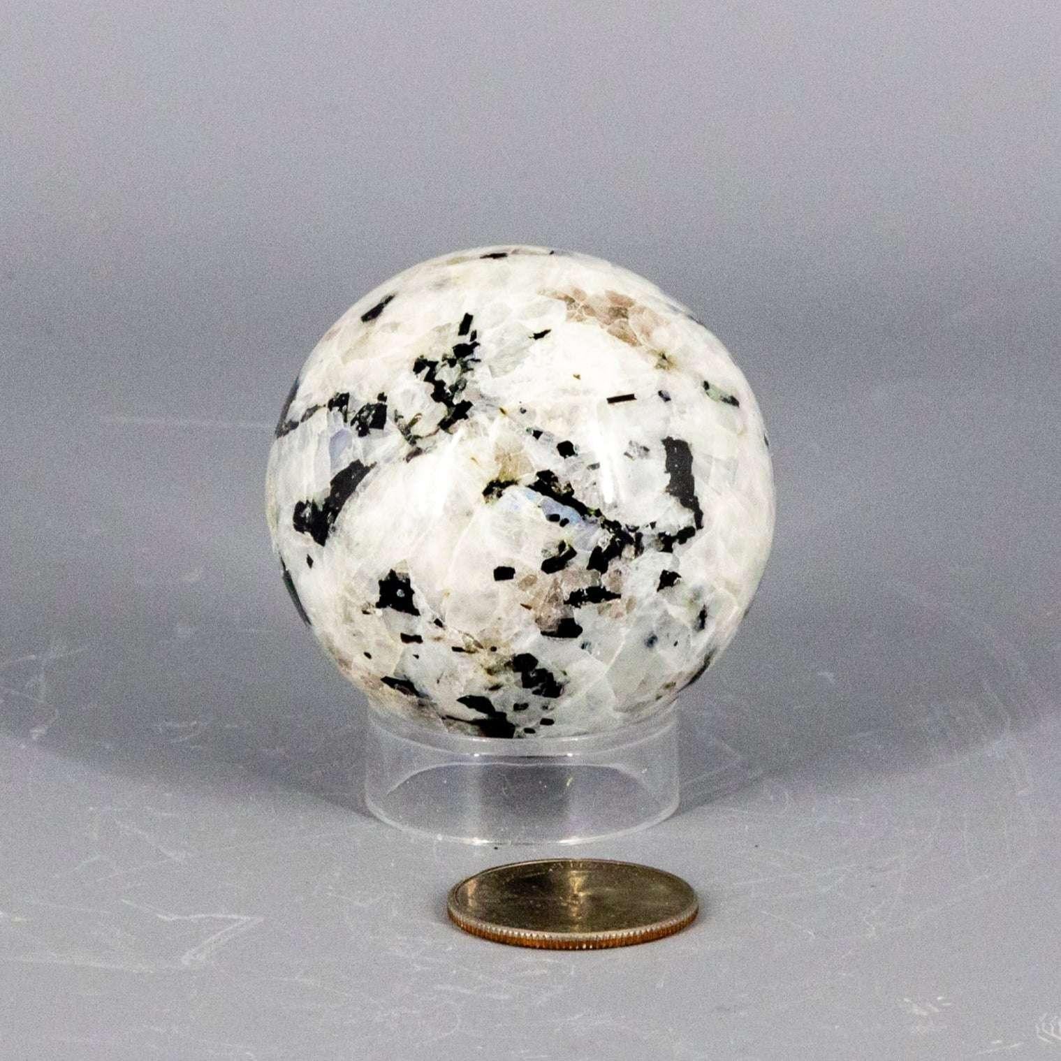 Moonstone Crystal Sphere Adularescent Polished Stone