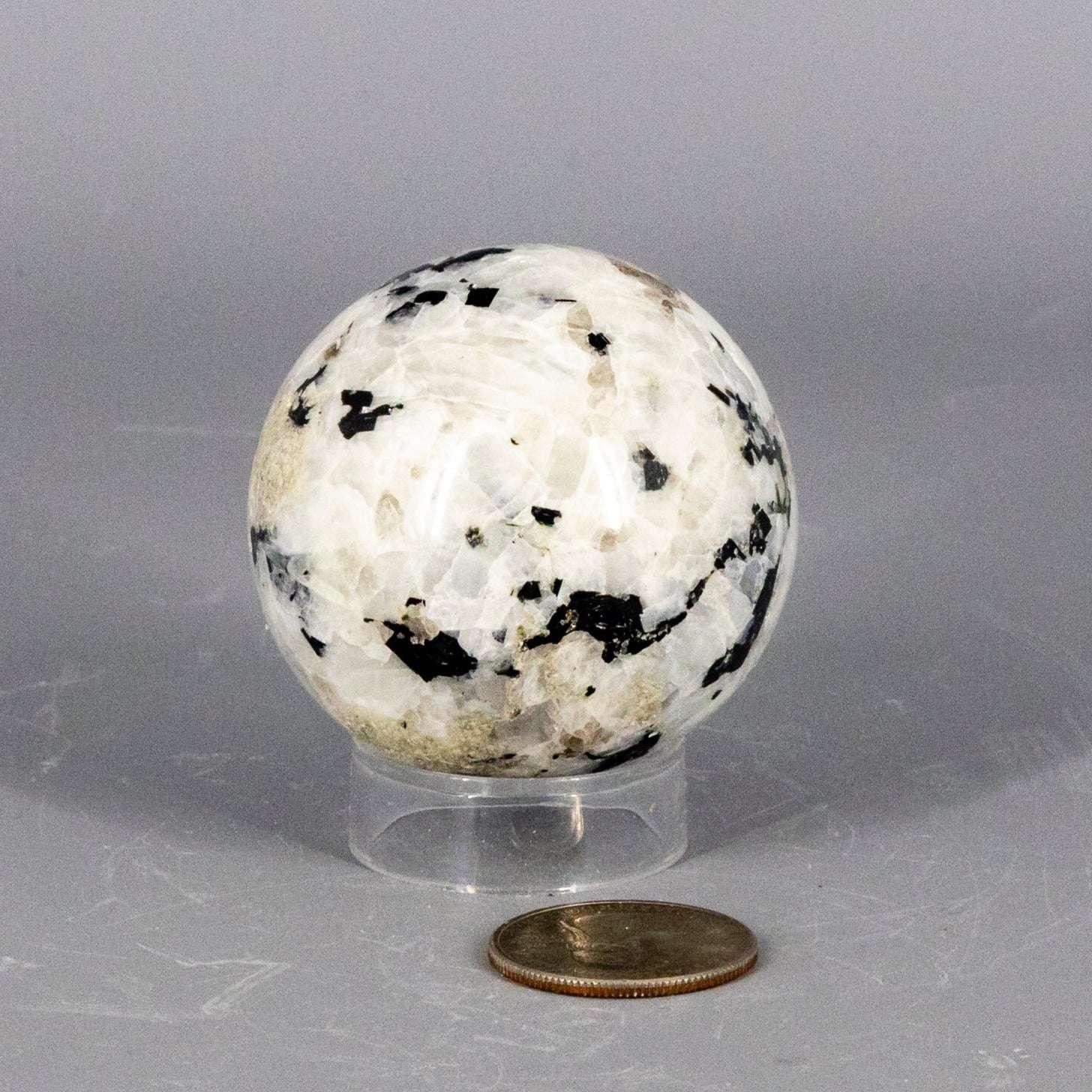 Moonstone Crystal Sphere Adularescent Polished Stone
