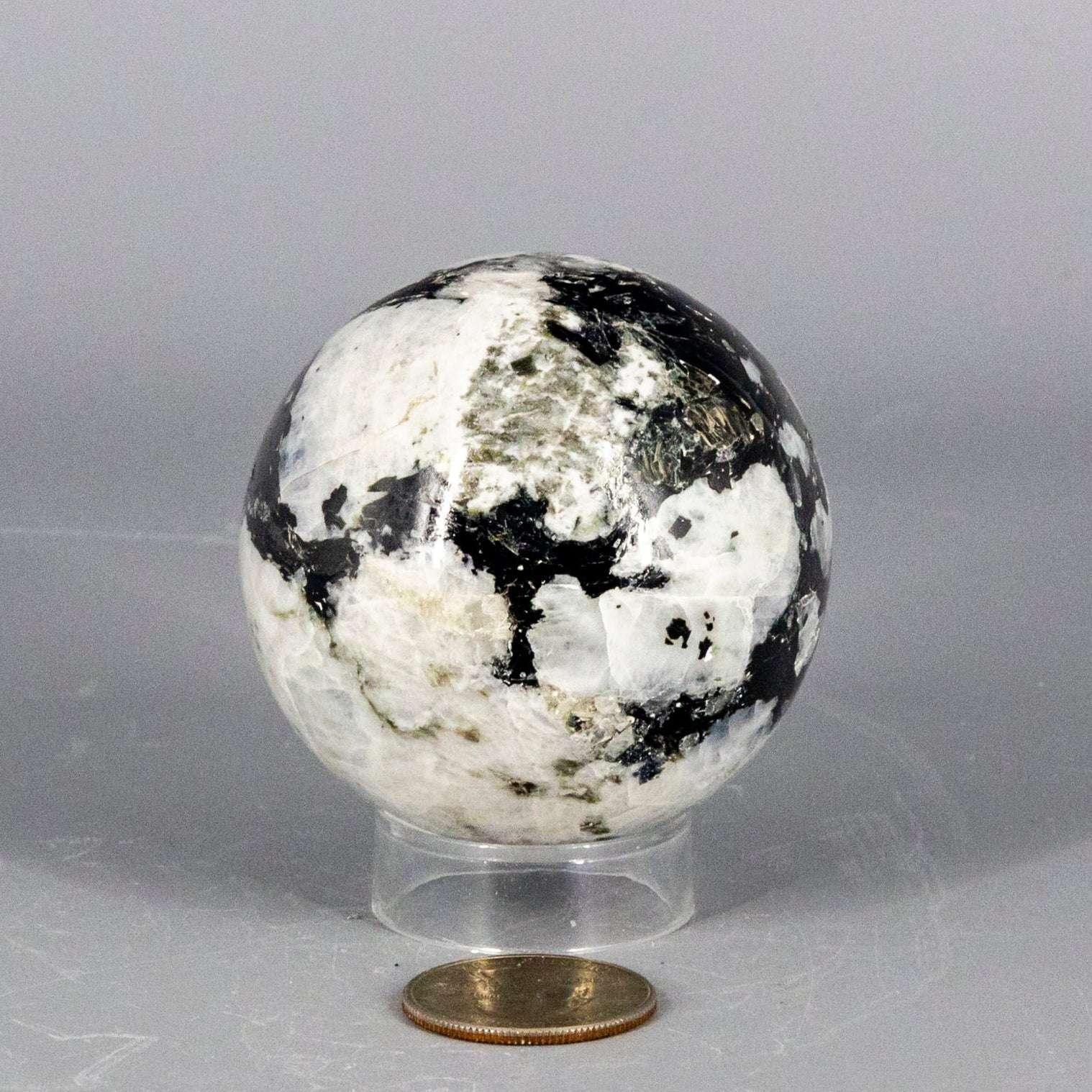 Moonstone Crystal Sphere Adularescent Polished Stone