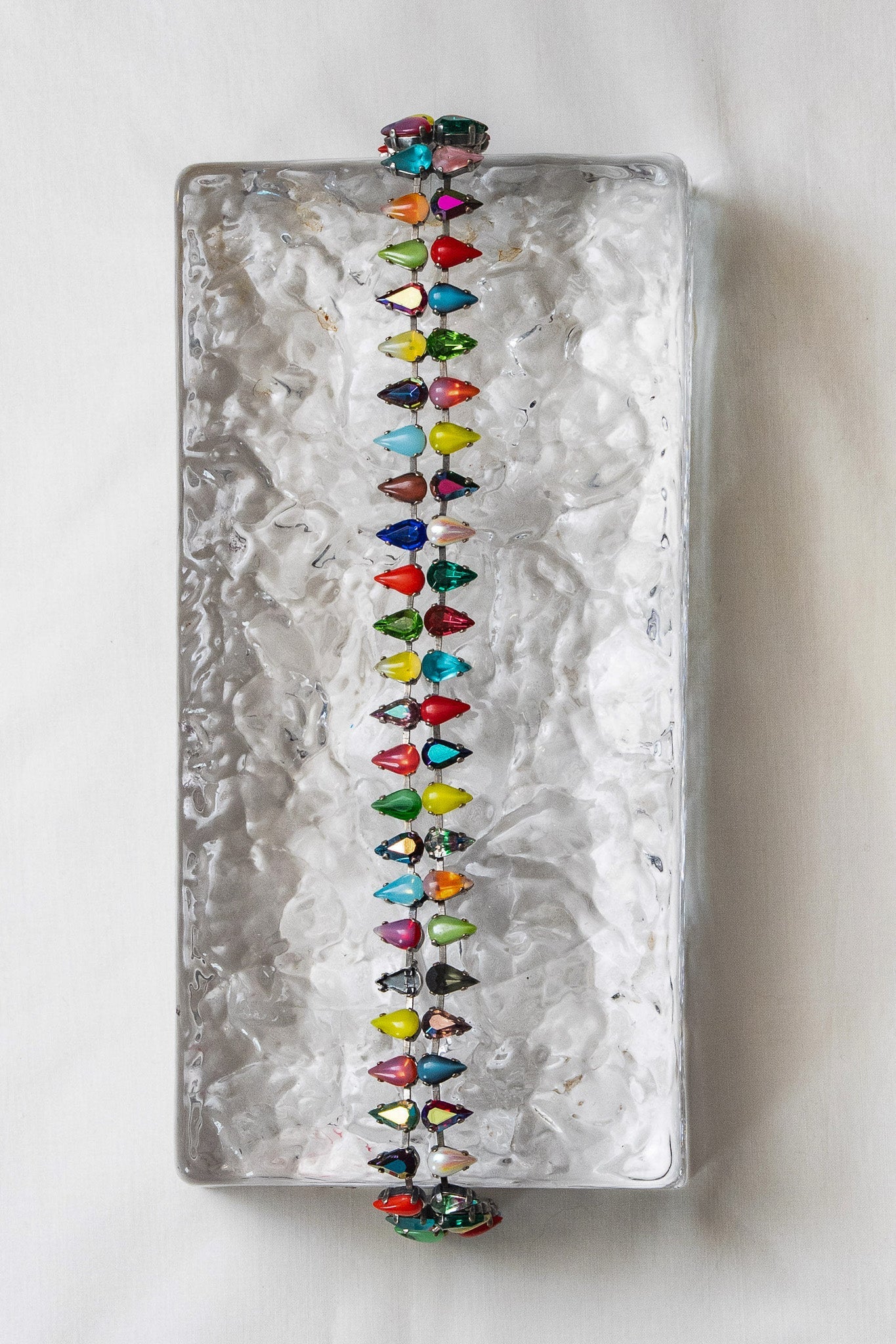 Layering Choker in Double Mini Aurora Fang (Silver)