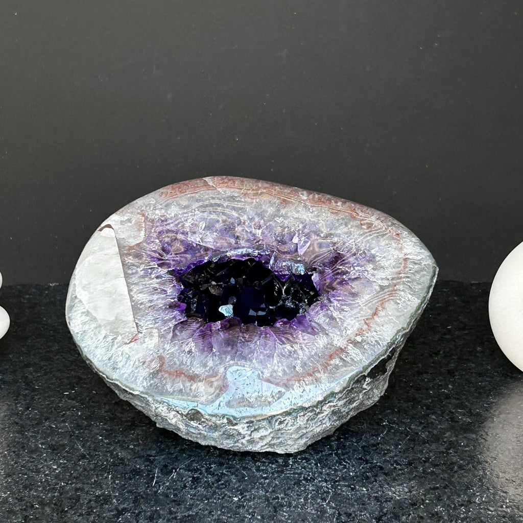 Natural Amethyst & Quartz Geode