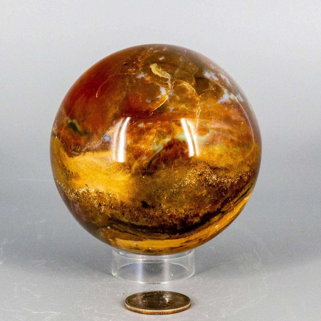 Ocean Jasper Crystal Sphere Polished Orbicular Stone