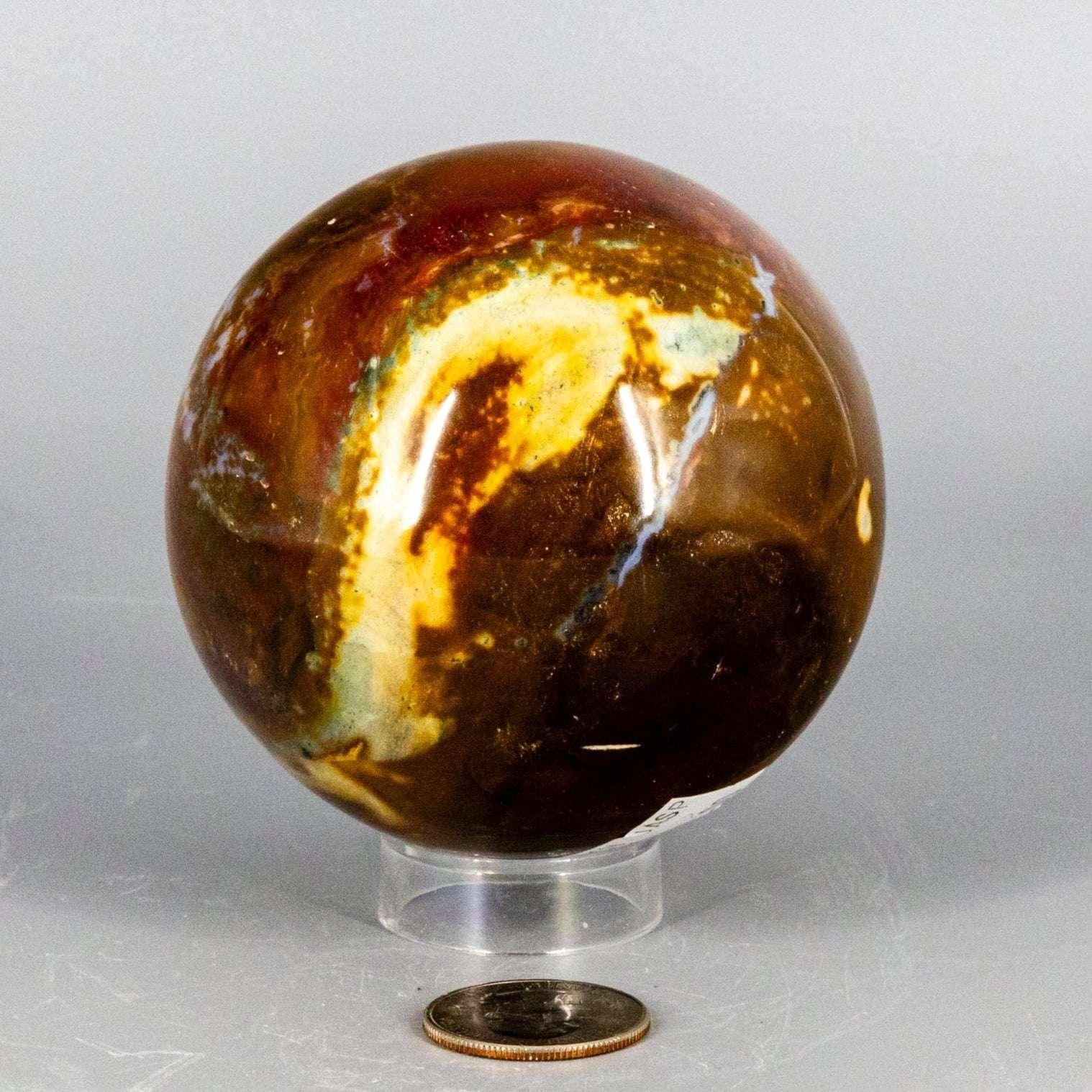 Ocean Jasper Crystal Sphere Polished Orbicular Stone