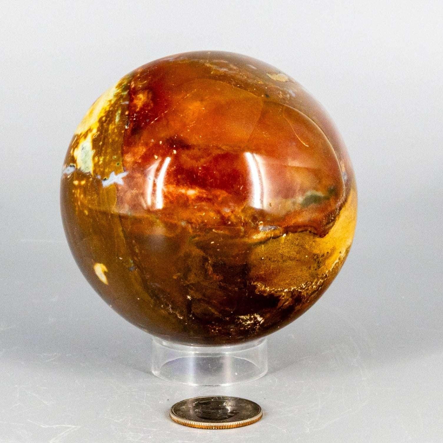 Ocean Jasper Crystal Sphere Polished Orbicular Stone