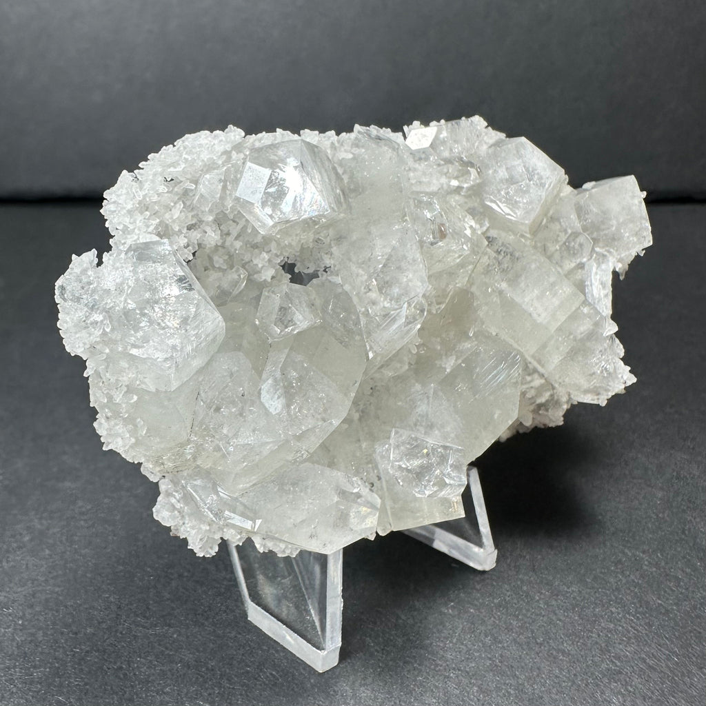 Clear Apophyllite Crystal Cluster Micro Specimen from India
