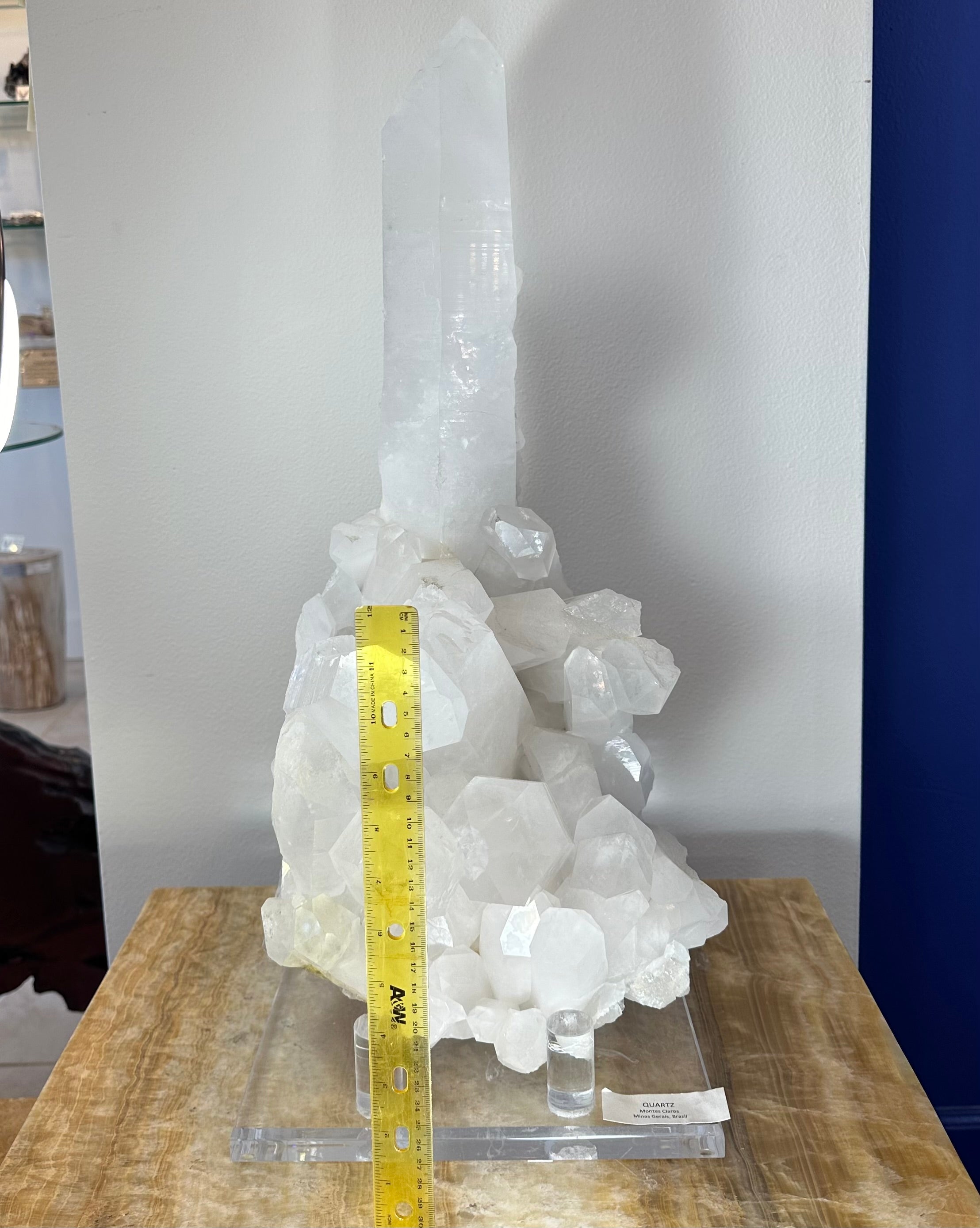 Quartz Cluster with XL Point by Rare Earth Gallery