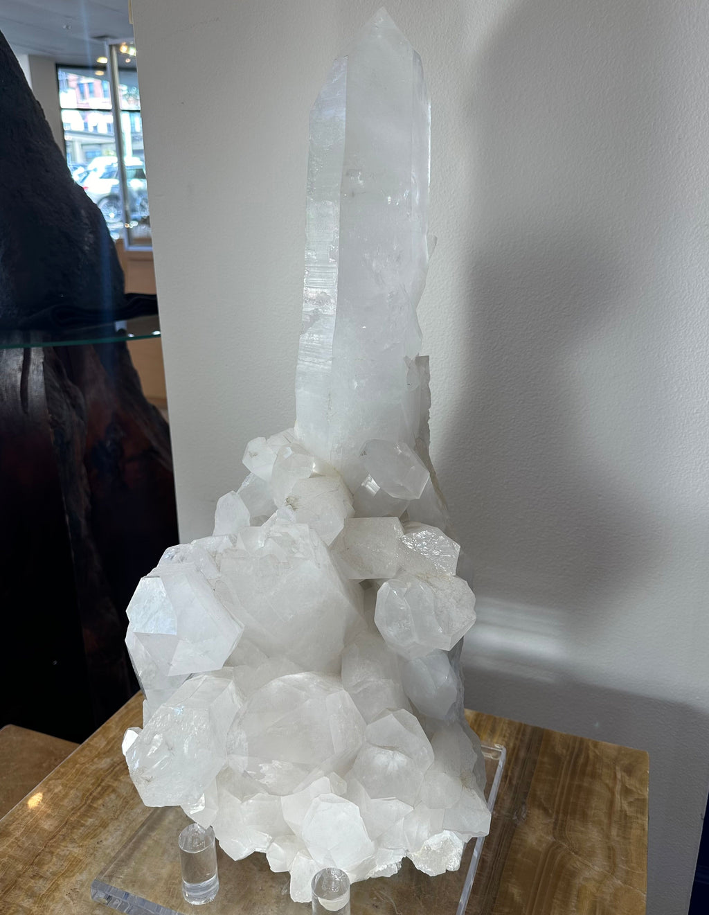 Quartz Cluster with XL Point by Rare Earth Gallery