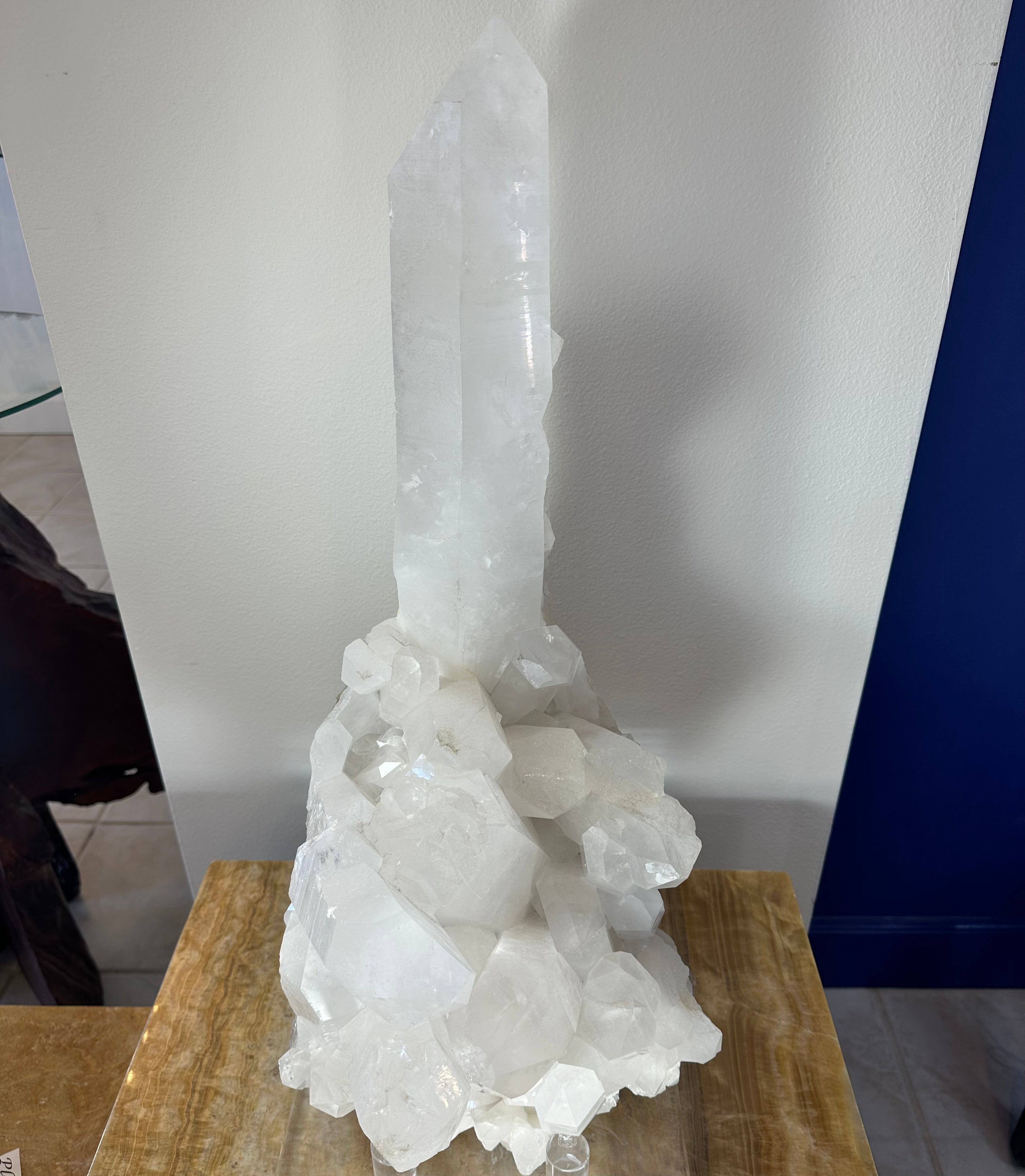 Quartz Cluster with XL Point by Rare Earth Gallery
