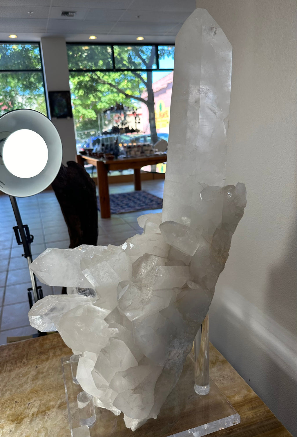 Quartz Cluster with XL Point by Rare Earth Gallery