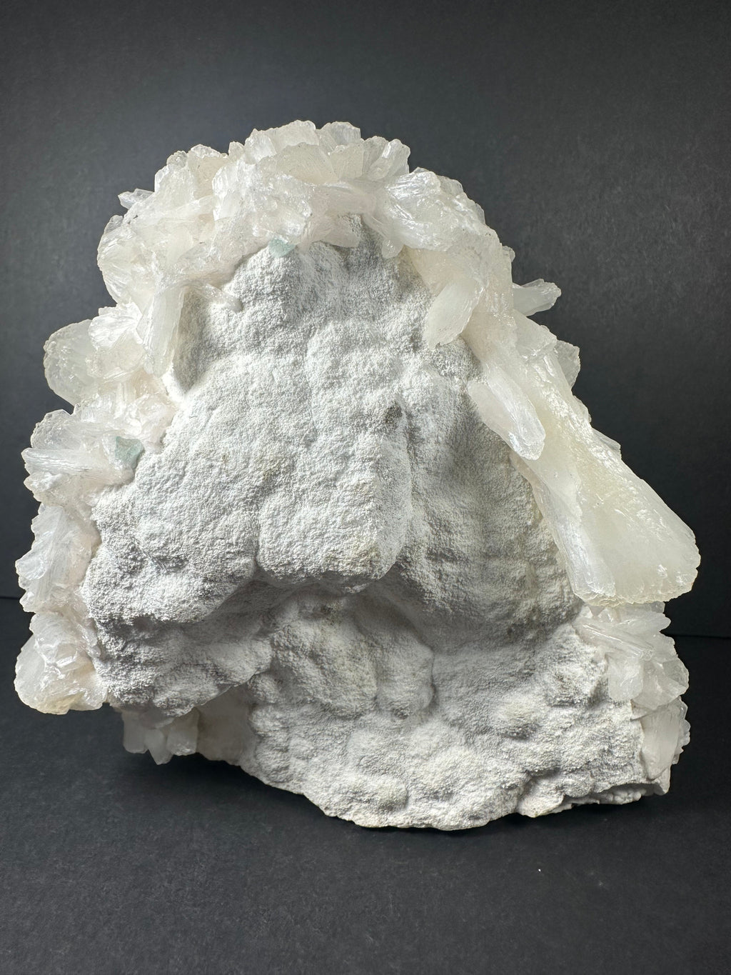 Stilbite with Green Apophyllite and Mordenite on matrix by Rare Earth Gallery