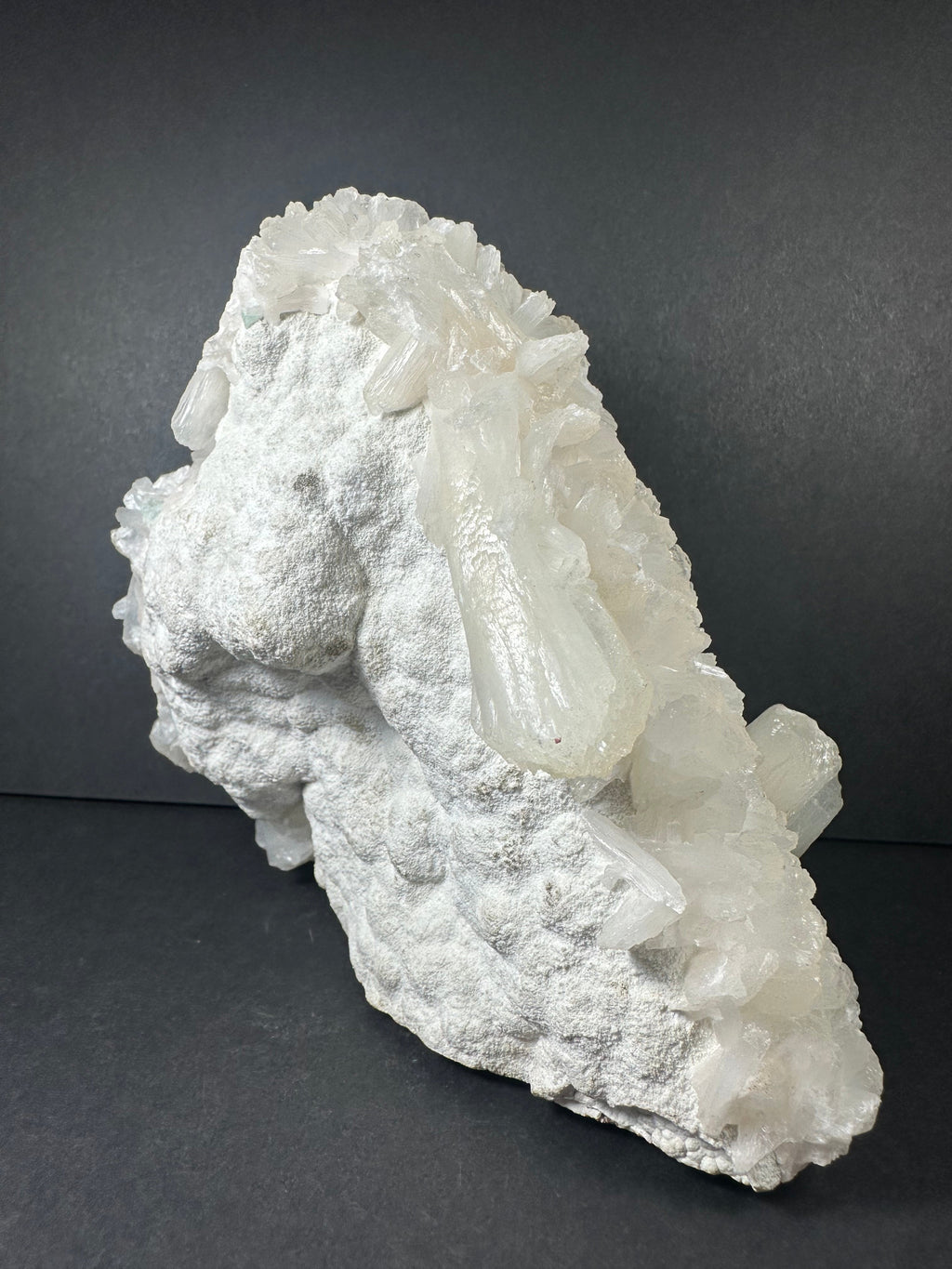 Stilbite with Green Apophyllite and Mordenite on matrix by Rare Earth Gallery