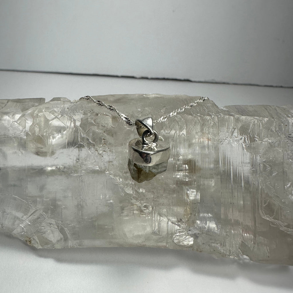 Natural Aquamarine Beryl Pendant