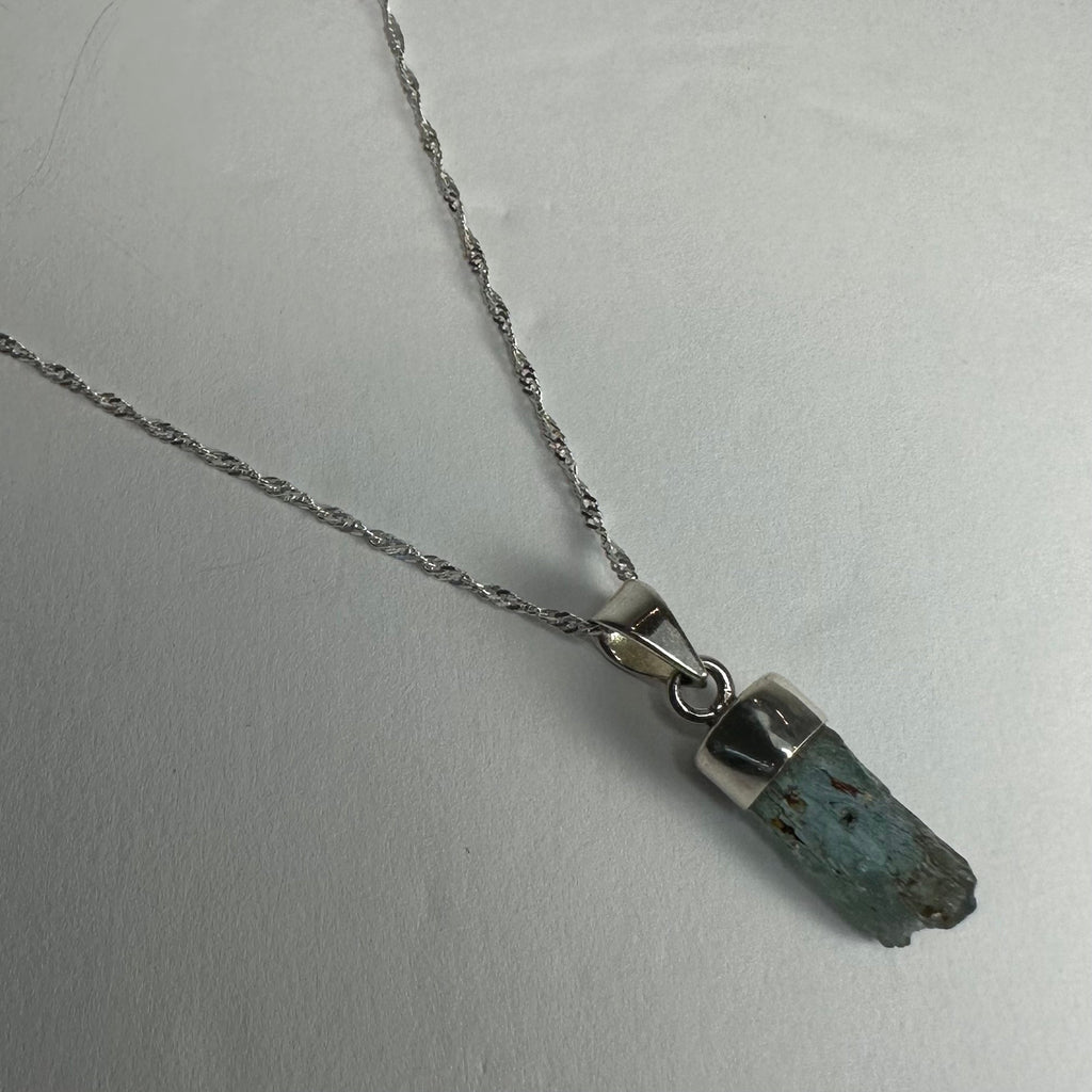 Natural Aquamarine Beryl Pendant