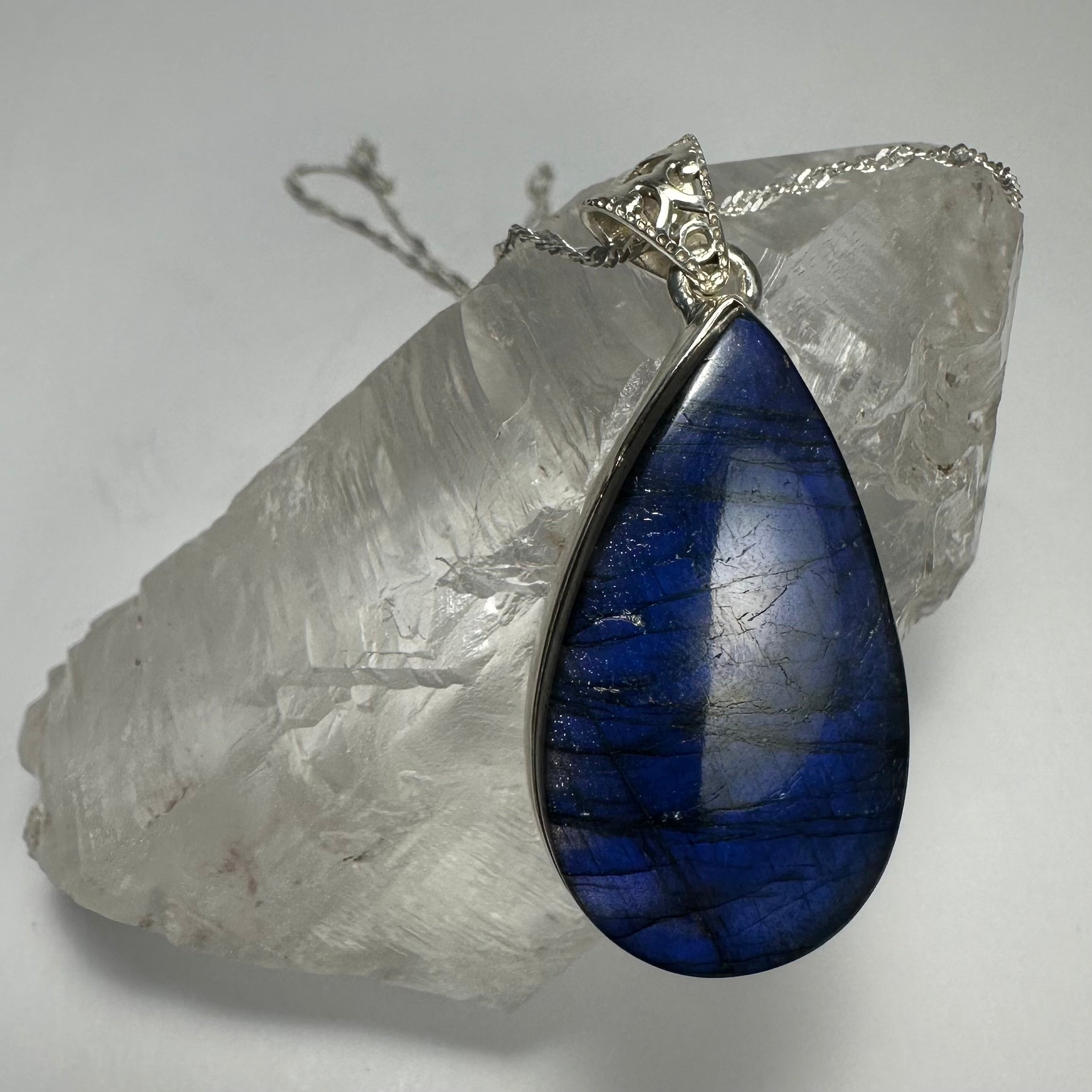 Labradorite Teardrop Pendant