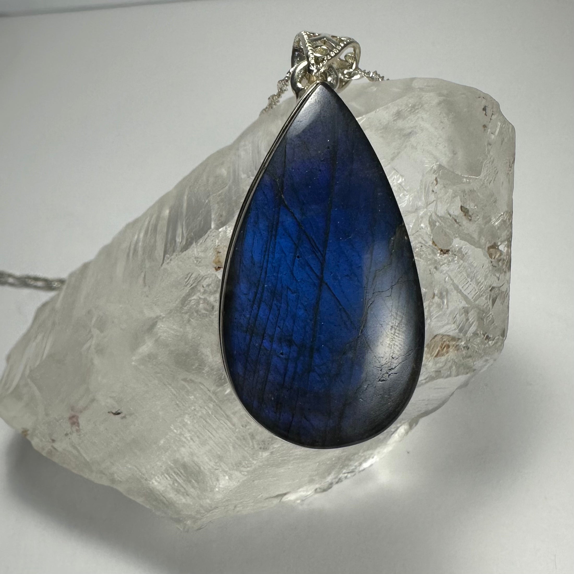 Labradorite Teardrop Pendant