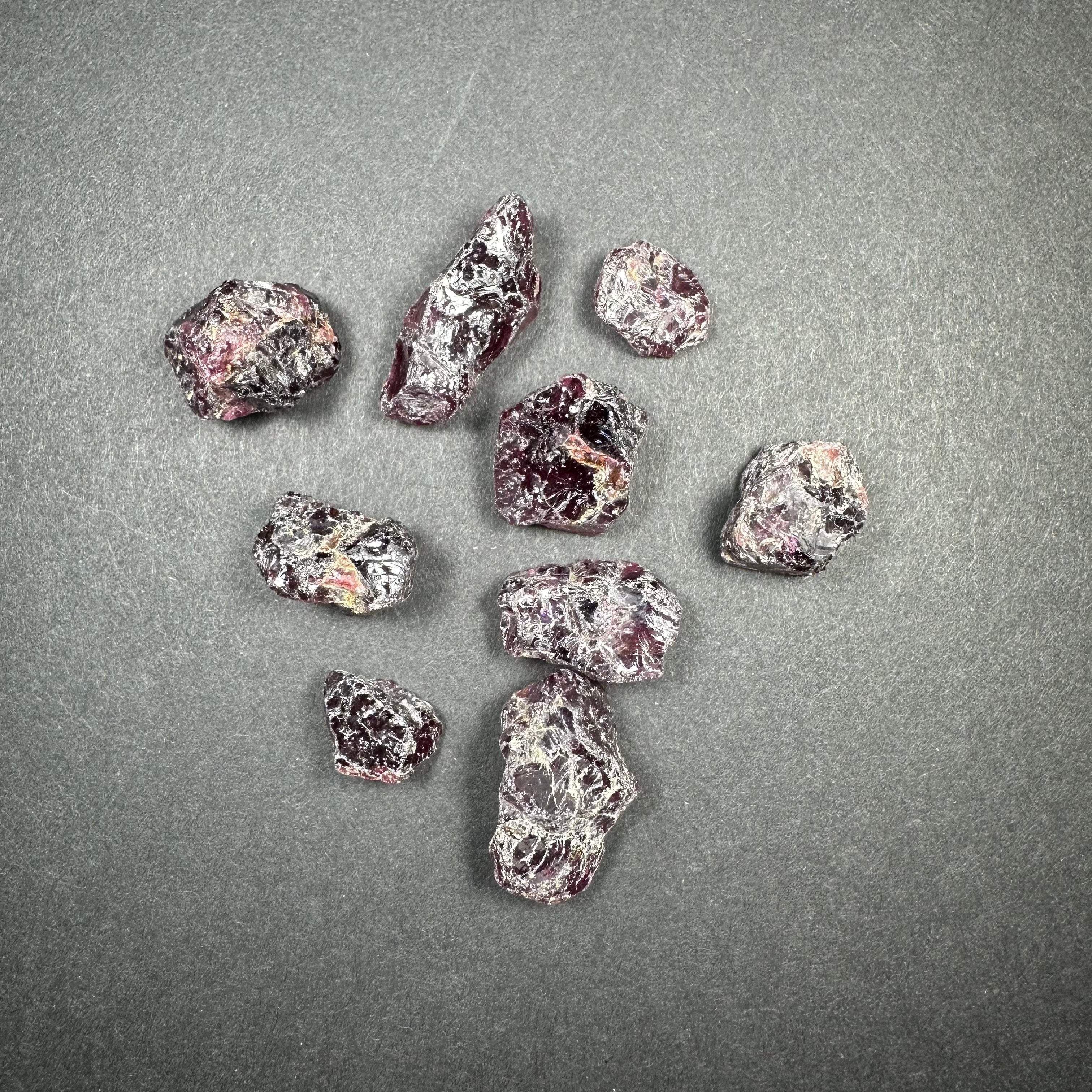 Pyrope Garnet Rough Specimen Bag 35g