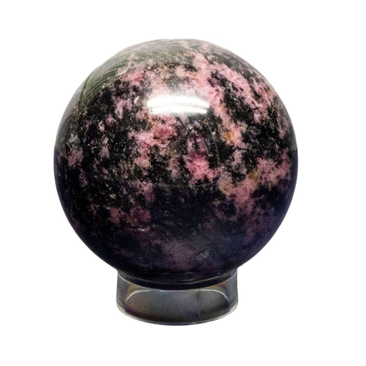 Rhodonite Polished Crystal Sphere for Emotional Healing