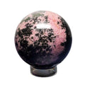 Rhodonite Polished Crystal Sphere for Emotional Healing