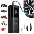 Portable cordless tire inflator with digital gauge