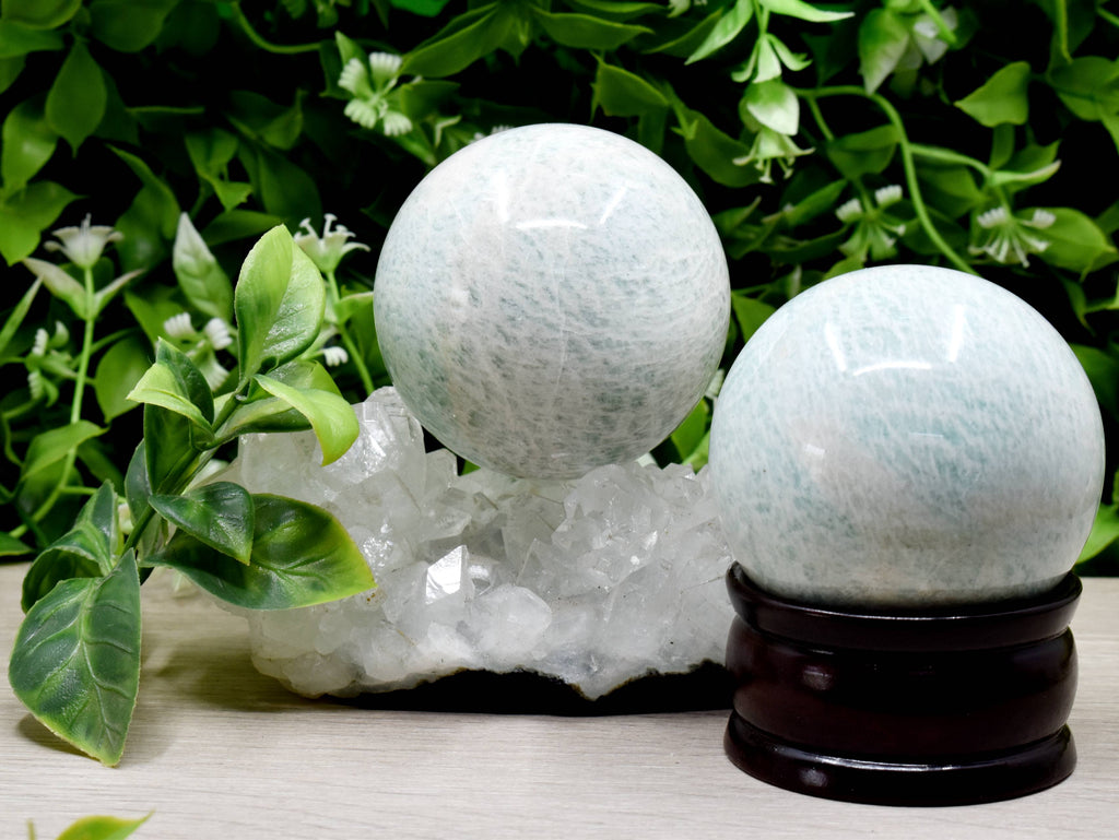 1Pc Amazonite Sphere, Crystal Ball Healing Sphere
