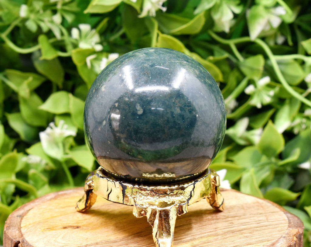 1Pc Bloodstone Sphere, Crystal Ball, Healing Sphere