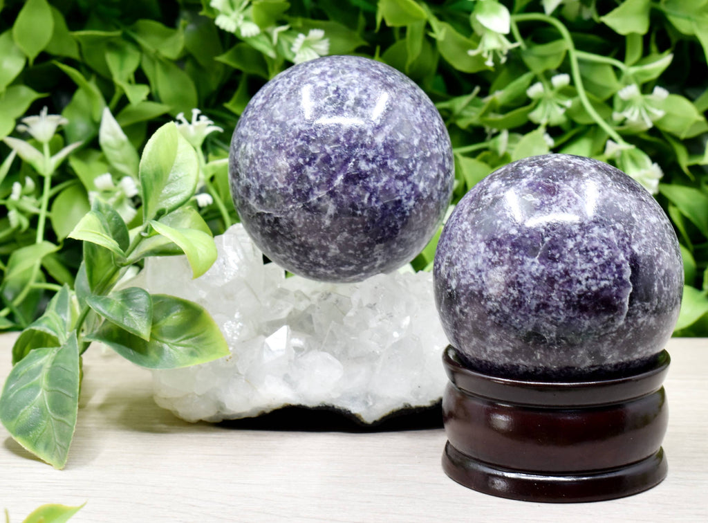 1Pc Lepidolite Sphere Crystal Ball Healing Sphere