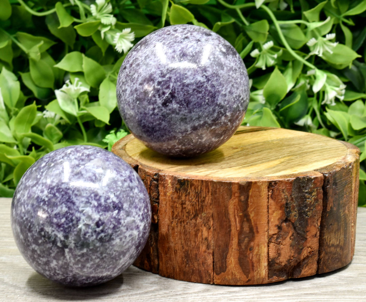 1Pc Lepidolite Sphere Crystal Ball Healing Sphere