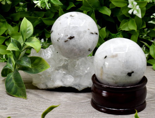 1Pc Rainbow Moonstone Sphere Crystal Ball Healing Sphere