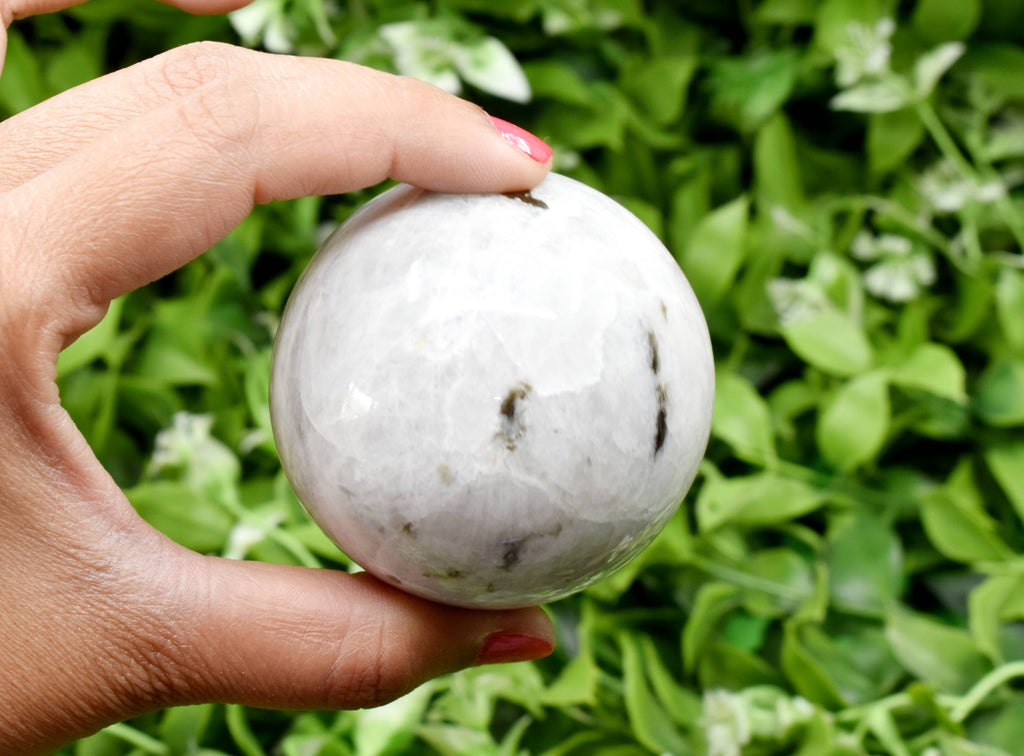 1Pc Rainbow Moonstone Sphere Crystal Ball Healing Sphere