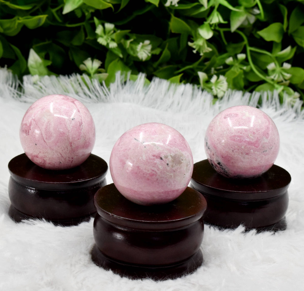 1Pc Rhodochrosite Sphere Crystal Ball Healing Sphere.