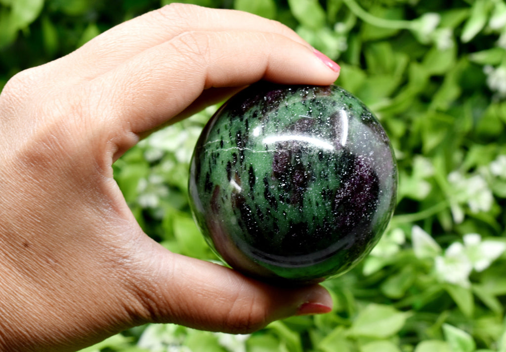 1Pc Ruby Zosite Sphere Crystal Ball Healing Sphere