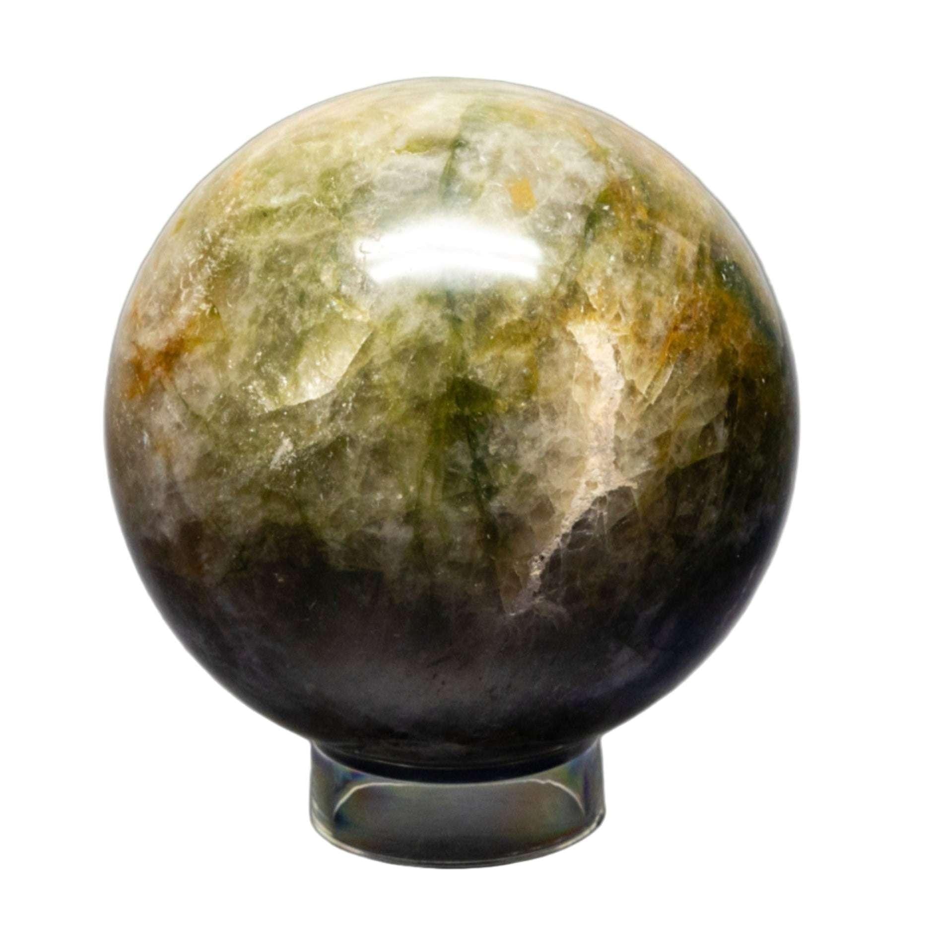 Serpentine Crystal Sphere Polished Green Collector