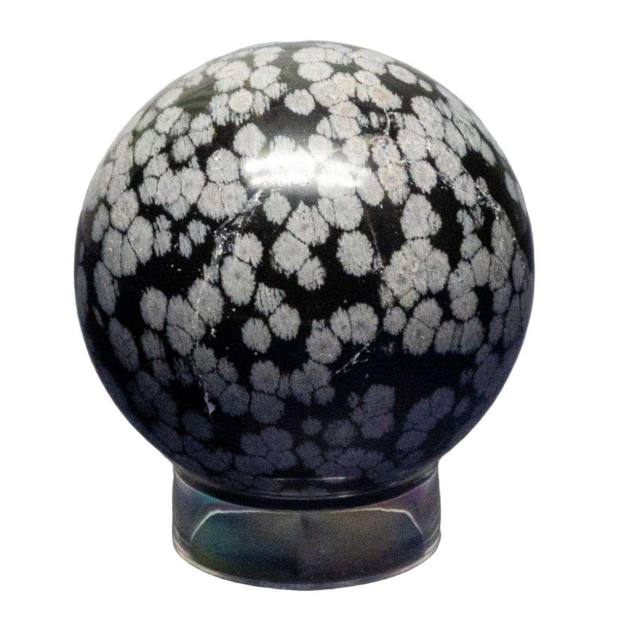 Snowflake Obsidian Crystal Sphere Polished Root Chakra